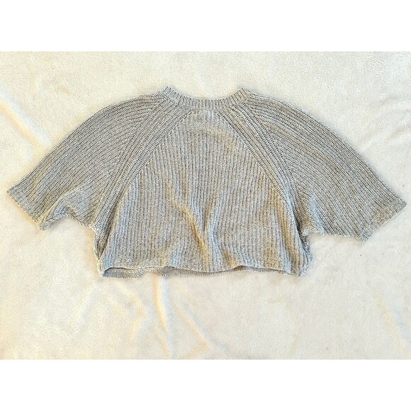 Silence & Noise | UO Short Sleeve Cropped Sweater size M Keyhole Front Cutout - Picture 6 of 8